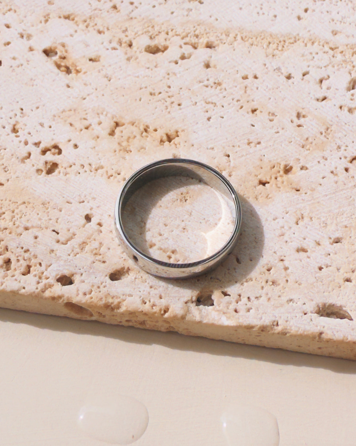 Libby (Silver) Minimalist Wide Rounded Ring