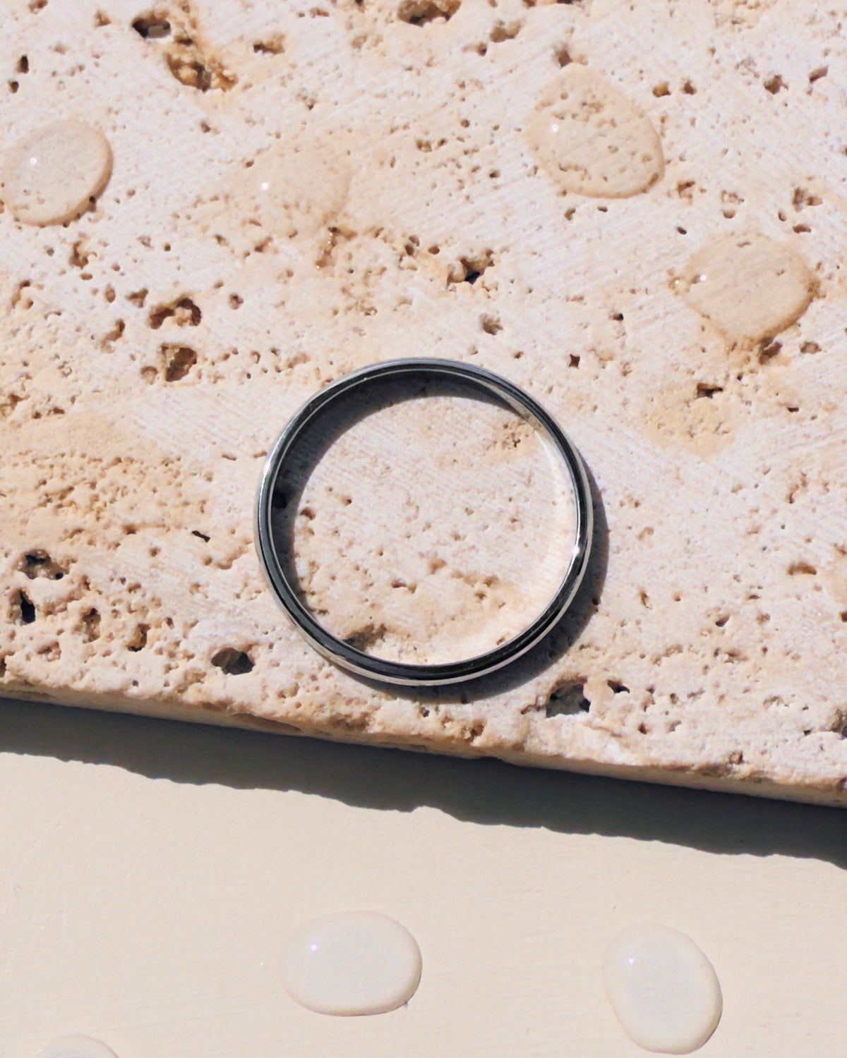 Estella (Silver) Minimalist Rounded Thin Ring