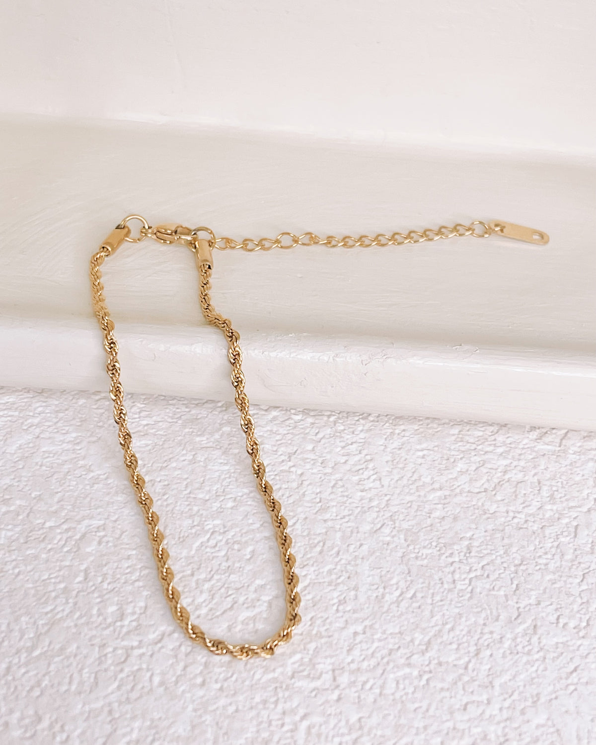 Alondra Gold Rope Chain Bracelet / Anklet