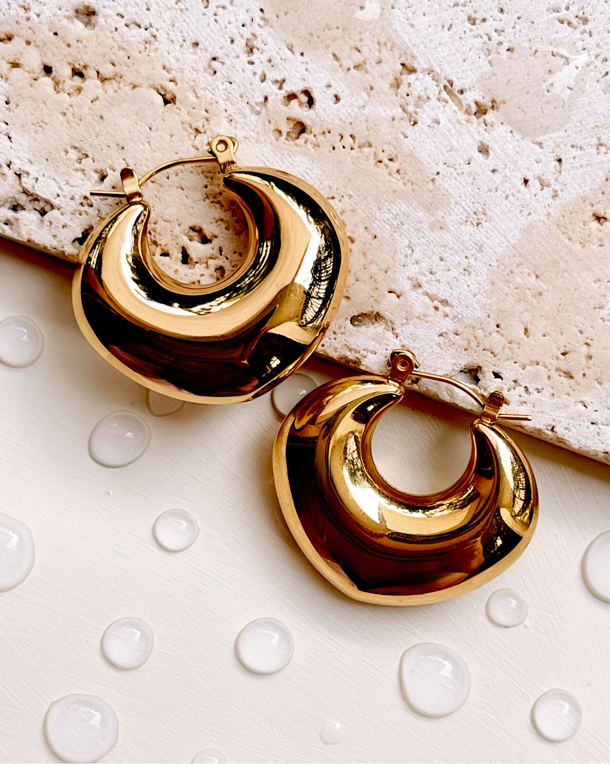 Nia Chunky Gold Hoops