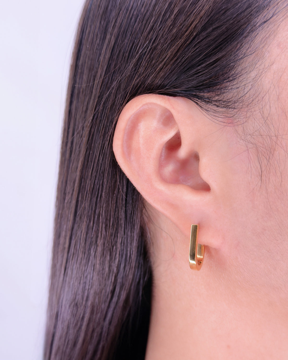 Janice (Bundle Set) 3 Pairs U-Shaped Flat Design Gold Huggies Classic Zircon Paved Round Gold Huggies Zircon Paved Heart Shaped Gold Studs