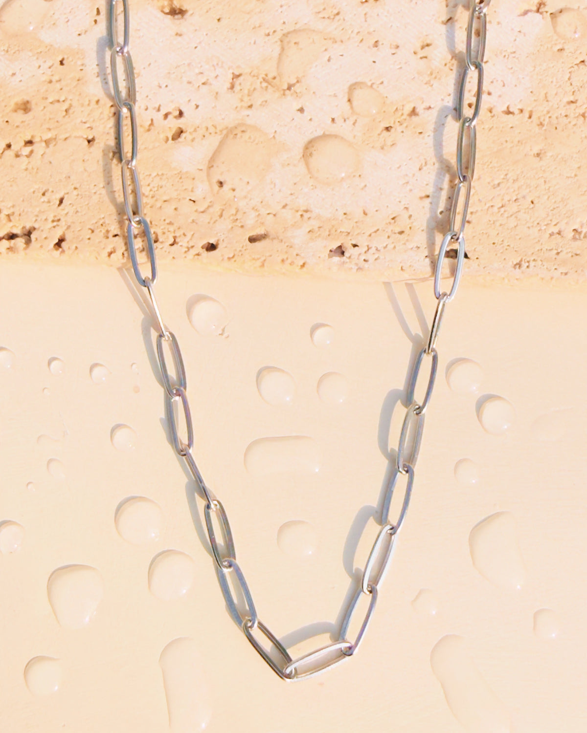 Jazlyn (Silver) Paper Clip Chain (Chain Only) Necklace