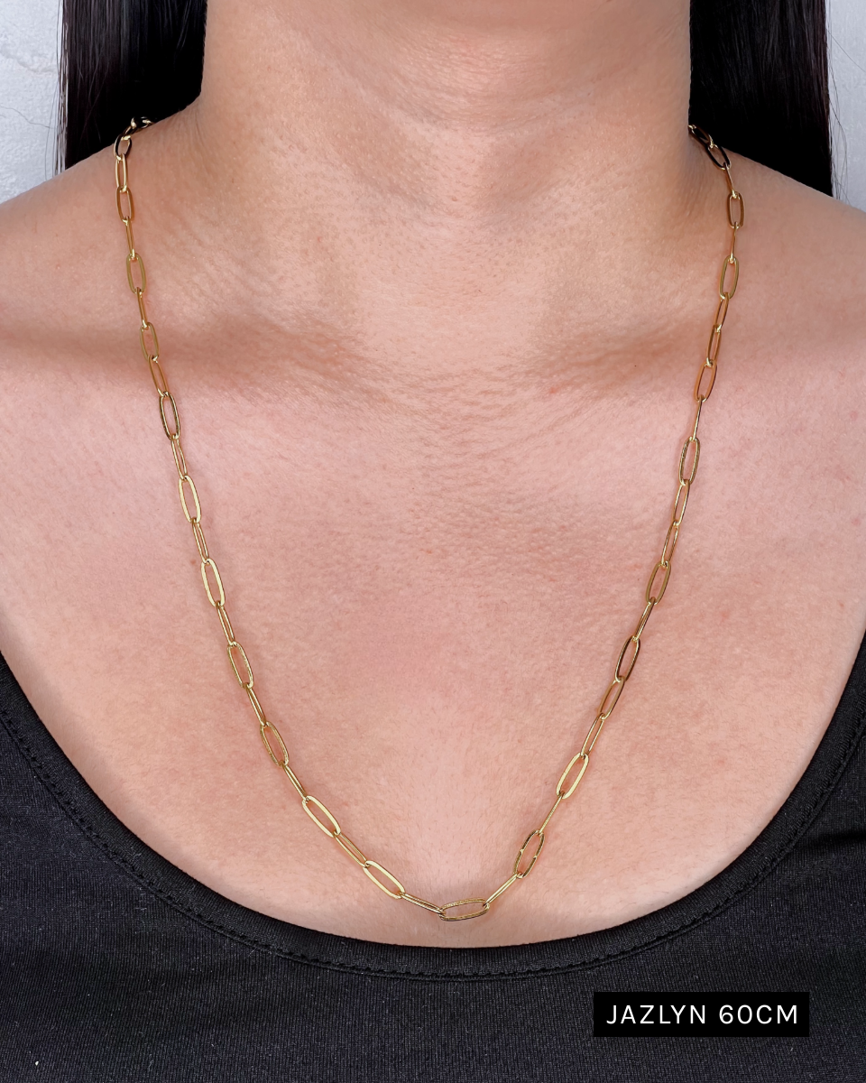 Jazlyn Paper Clip Chain Gold (Chain Only) Necklace