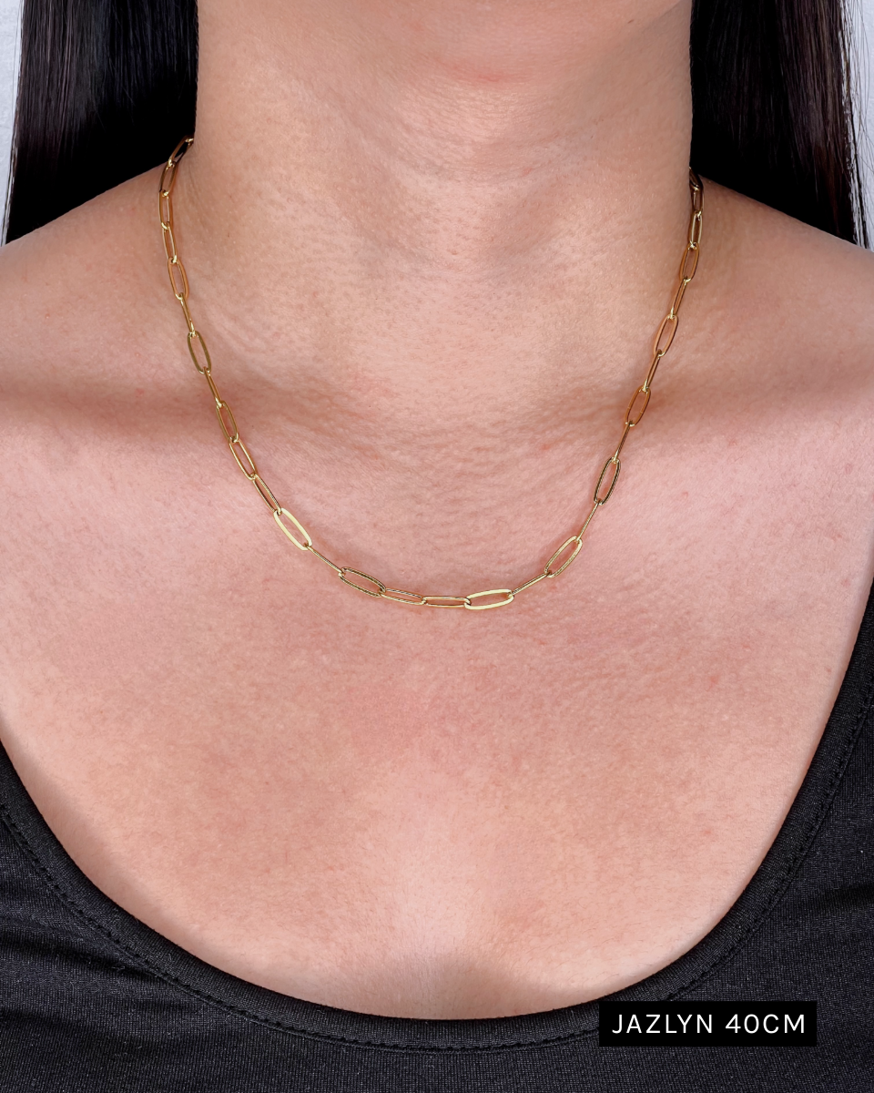 Jazlyn Paper Clip Chain Gold (Chain Only) Necklace