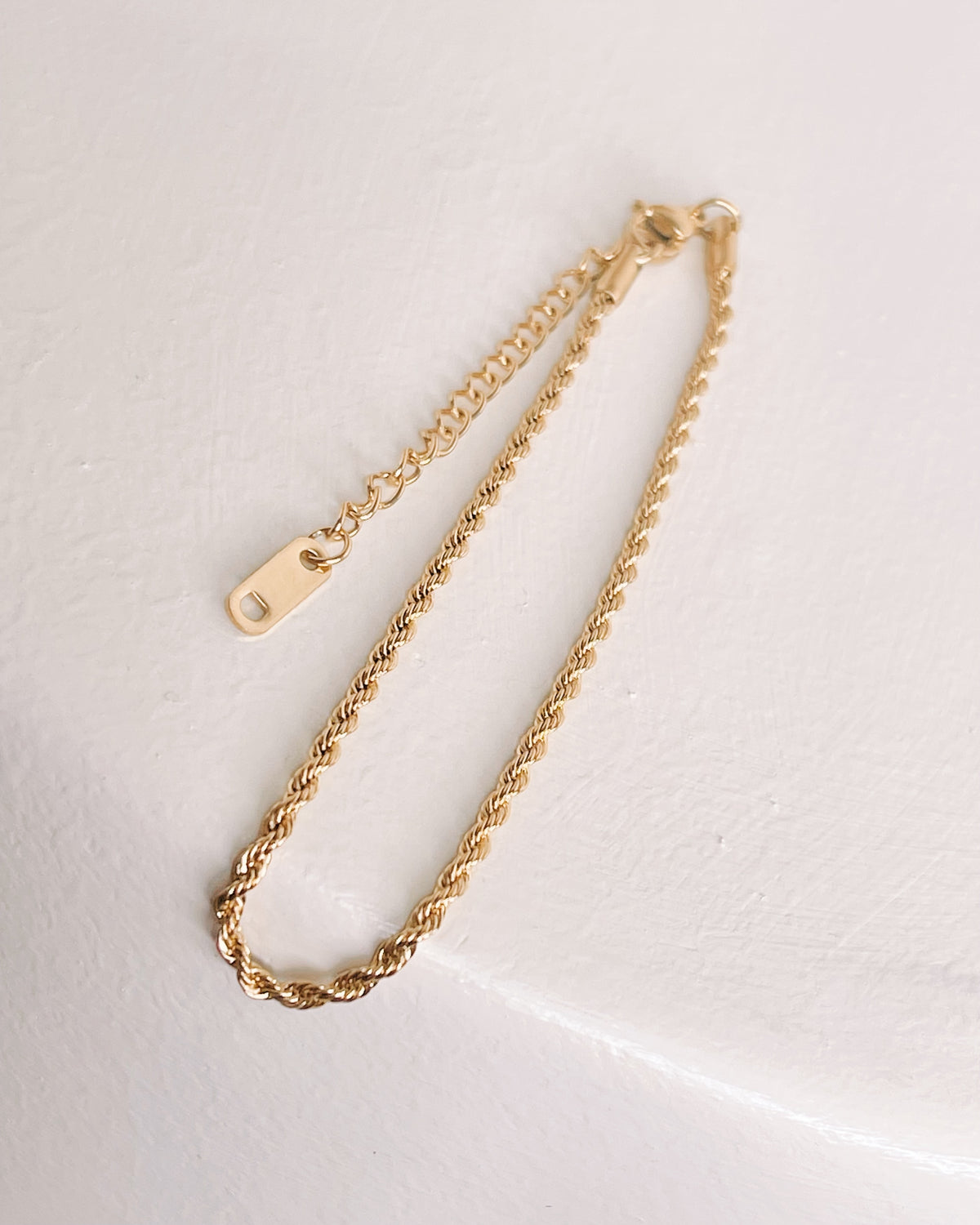 Alondra Gold Rope Chain Bracelet / Anklet