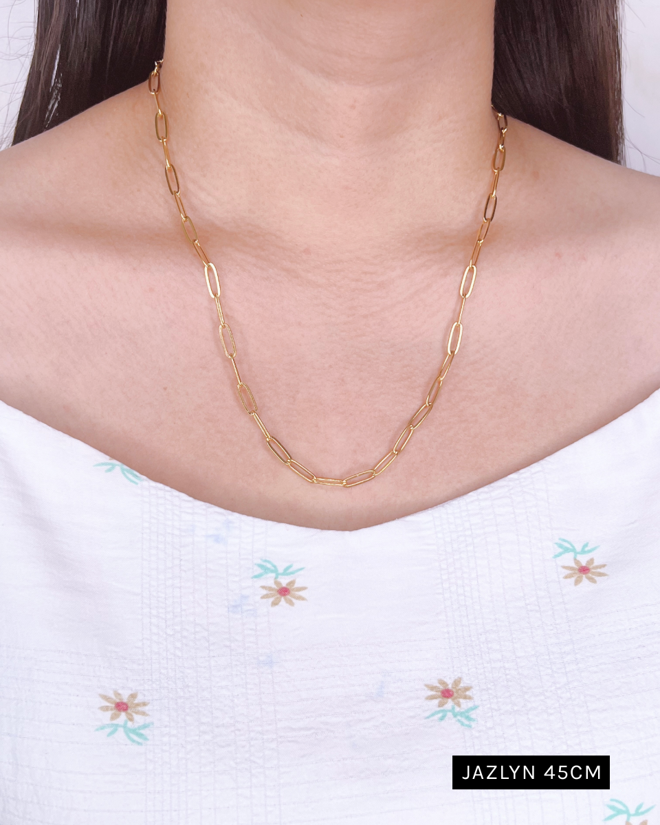 Jazlyn Paper Clip Chain Gold (Chain Only) Necklace