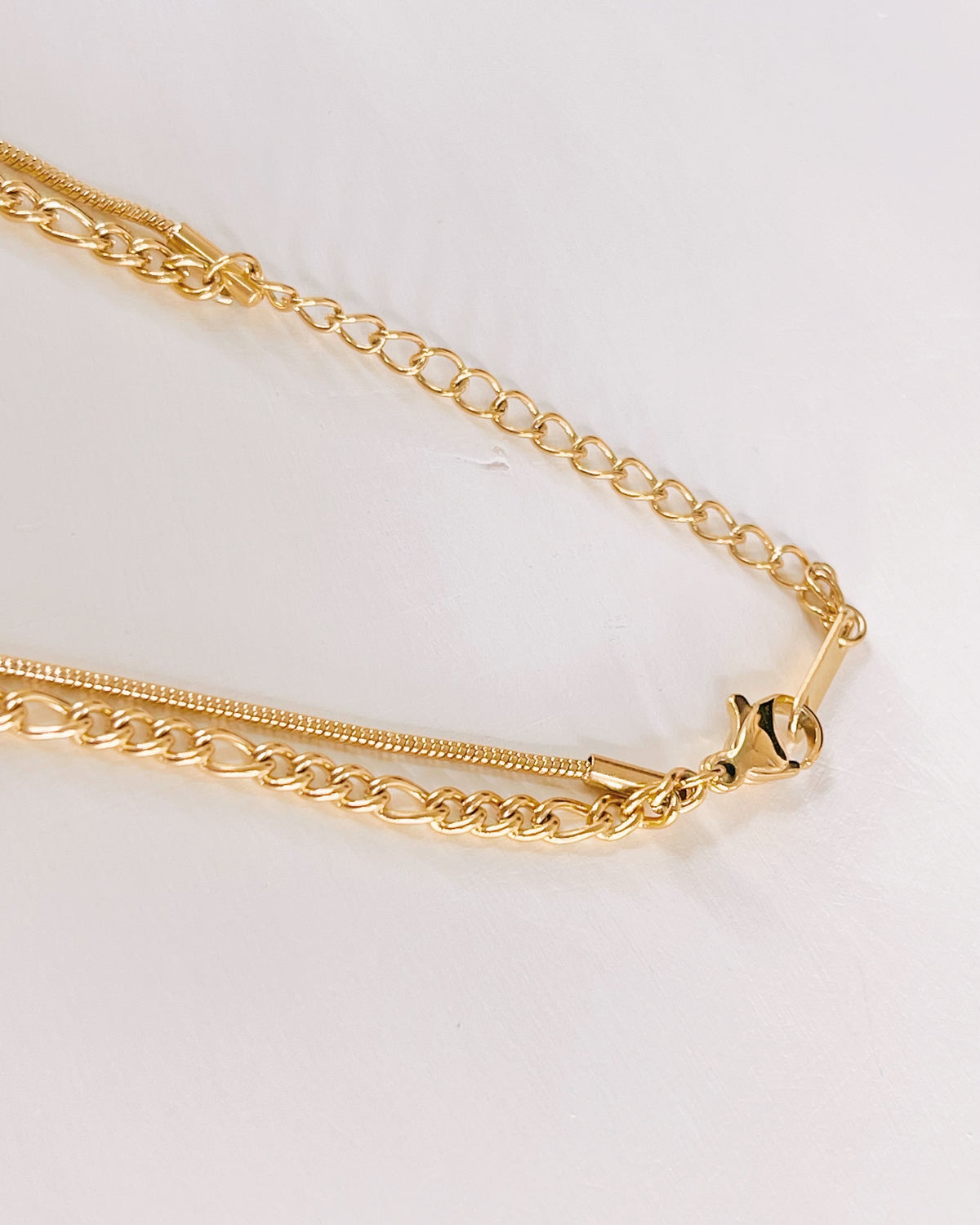 Yael  Irregular Snake Chain Gold Necklace