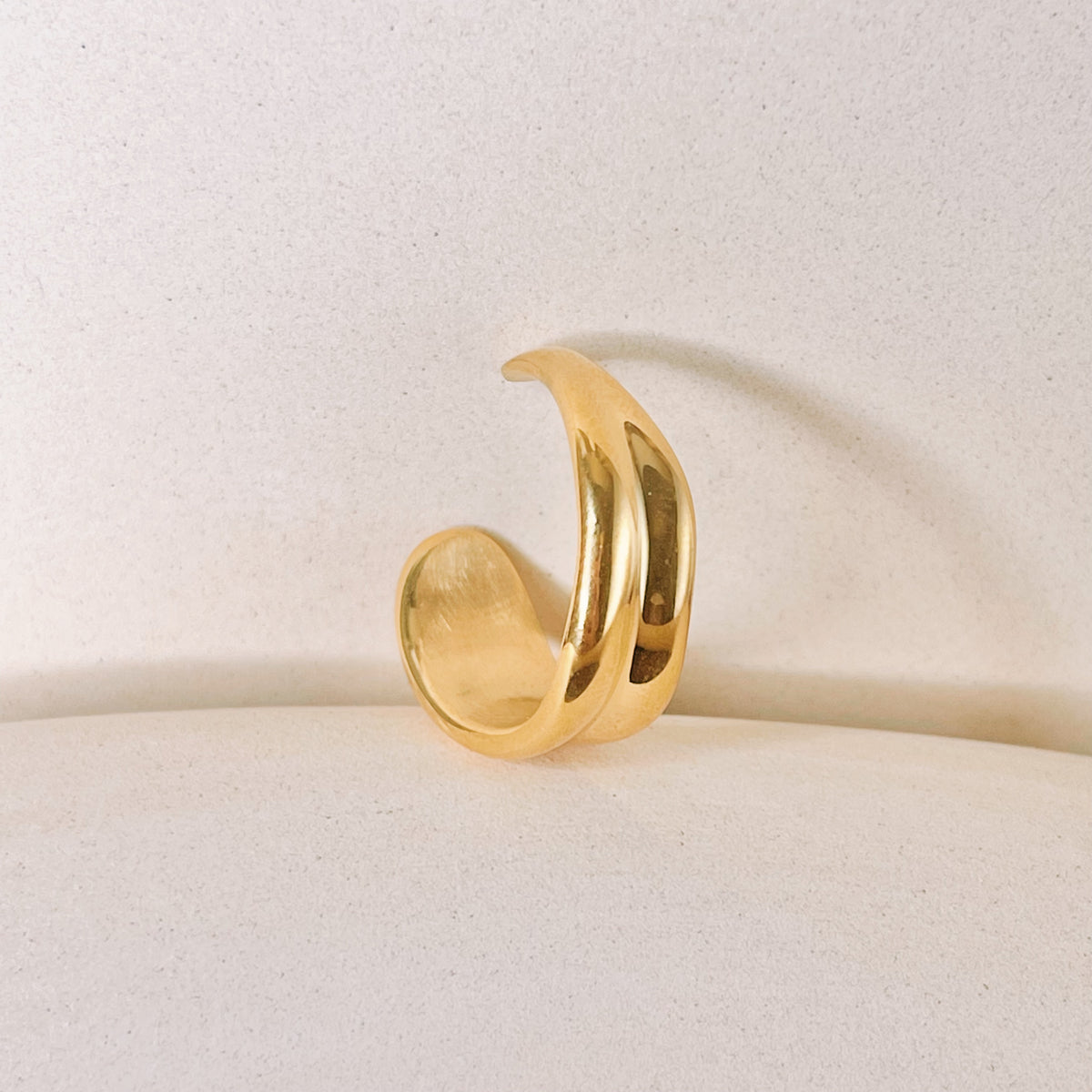 Brielle Water Drop Shaped Gold Ring
