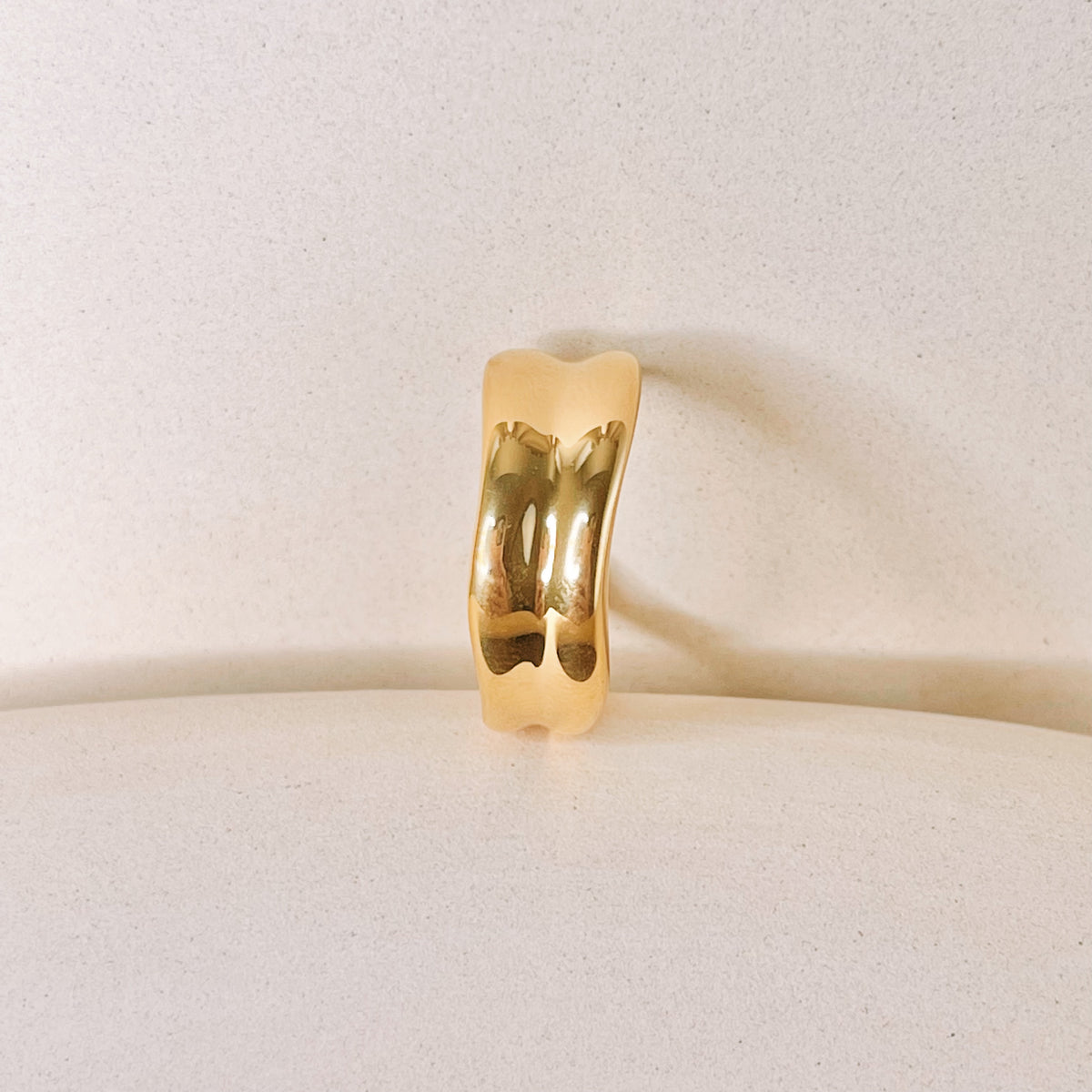 Brielle Water Drop Shaped Gold Ring